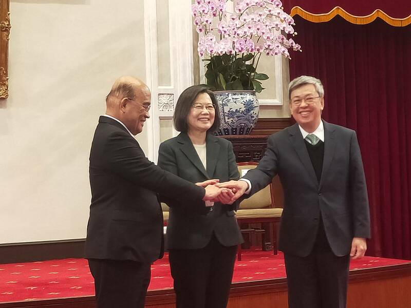 前副總統陳建仁27日接任閣揆,表示會完成蔡總統囑咐的4大目標。(Photo by 呂翔禾/台灣醒報)
