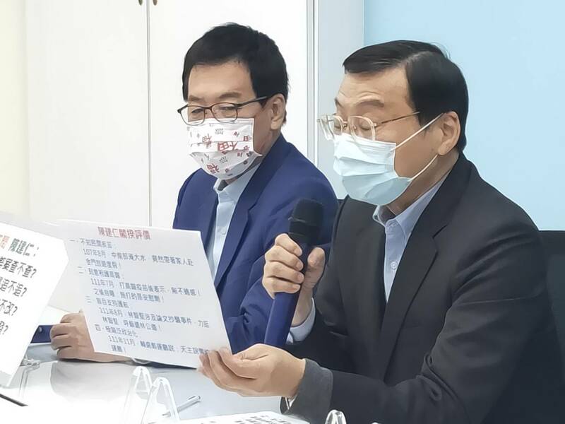 國民黨立院黨團30日質疑將上任的陳建仁內閣派系分贓、落選者聯盟,難處理爭議。(Photo by 呂翔禾/台灣醒報)
