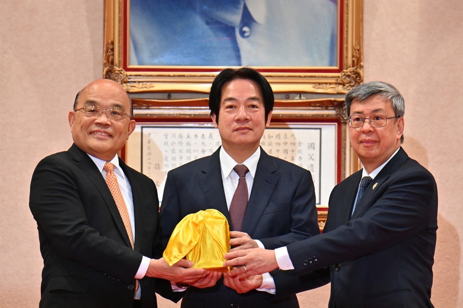 陳建仁成為蔡總統任內第4位行政院長。(行政院提供)