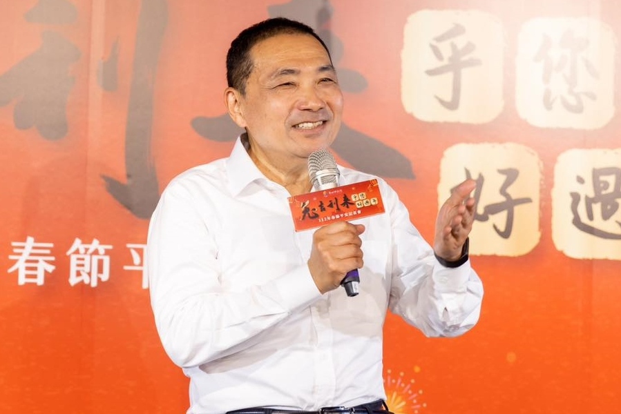 最新民調顯示,侯友宜的支持度是眾候選人最高。(侯友宜臉書)