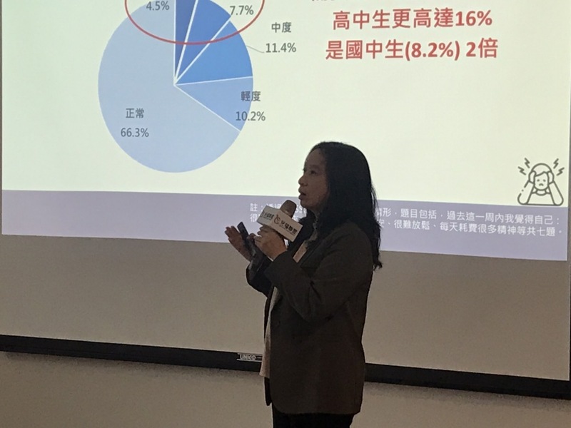 兒福聯盟執行長白麗芬22日表示,根據統計,約25%的國高中生在近期一年考慮過「自殺」,校園應加強輔導資源的隱密性。(Photo by 簡嘉佑/台灣醒報)