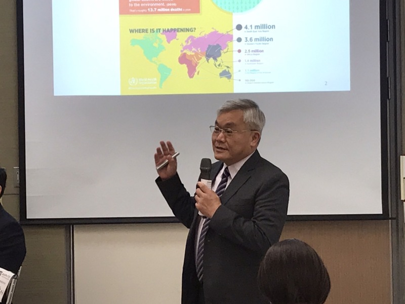 陳保中說,環境醫學過去都停留在研究的過程,此次臺灣精準環境醫學聯盟就是希望能將環境醫學的成果應用於臨床治療。(Photo by 簡嘉佑/台灣醒報)