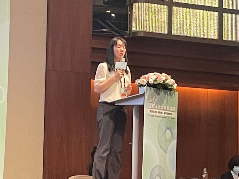 銘傳大學都市規劃與防災學系副教授石婉瑜23日於論壇呼籲,政府大造氣候韌性時,應重視弱勢族群的聲音,才能避免脆弱族群受到更嚴峻的衝擊。(Photo by 簡嘉佑/台灣醒報)