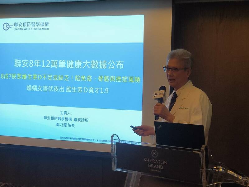 診所調查指出,87%民眾有缺乏維生素D的狀況,醫生呼籲民眾要多曬太陽,並以適當飲食進行搭配。(Photo by 呂翔禾/台灣醒報)