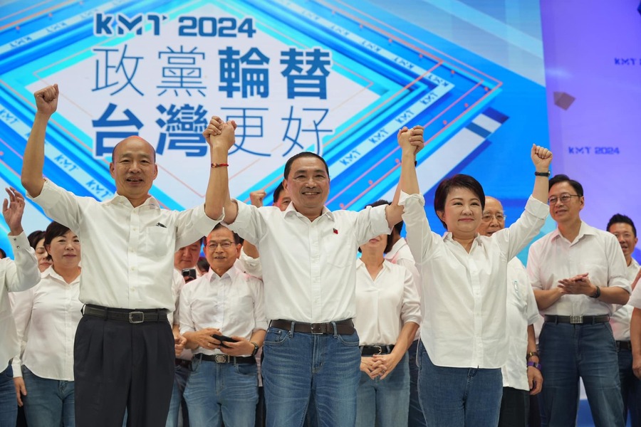 侯友宜雖在黨內爭取到韓國瑜支持,但在非綠聯盟整合方面,還有很多努力空間。(國民黨臉書)