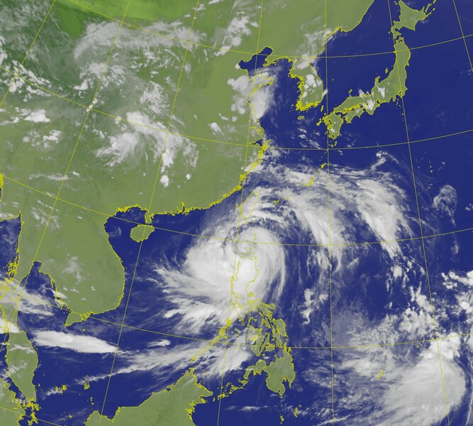 颱風杜蘇芮27日最靠近台灣,宜花東與南部地區影響最鉅,民眾謹慎防災。(Photot by 中央氣象局)