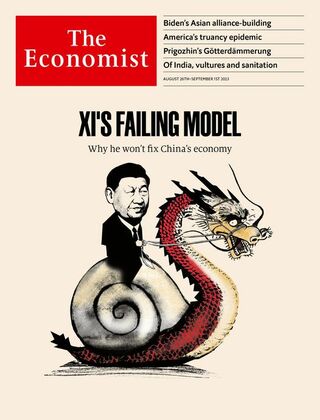 中國獨裁統治 將經濟推入泥淖（經濟學人 The Economist）