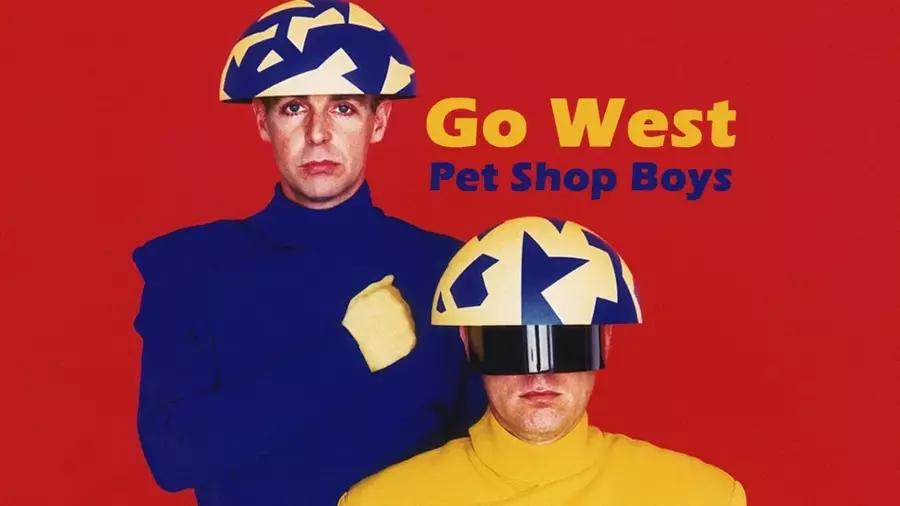 pet-shop-boys這首go-west,內容是讚揚美國開國歷史中的西部開拓精神,藉此鼓舞人們為理想而奮鬥冒險。(網路截圖)