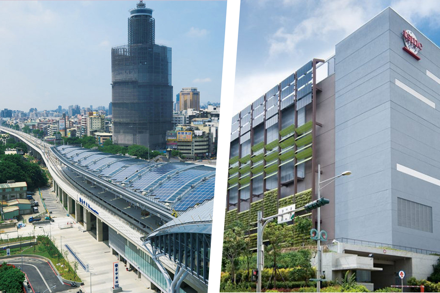 不論是台積電建廠,或者是中捷藍線,其實都因為重大建設帶來的龐大商機,讓許多人虎視眈眈。(網路截圖合成)