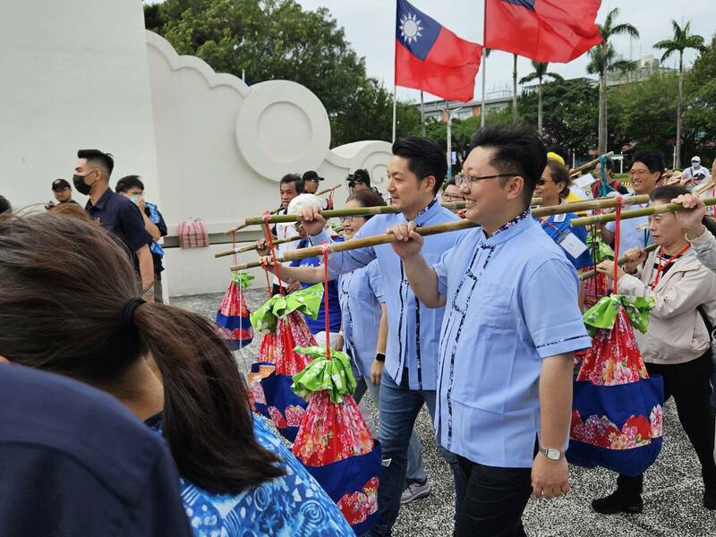 台北市長蔣萬安22日出席客家義民祭嘉年華活動。(Photo by 呂翔禾/台灣醒報)