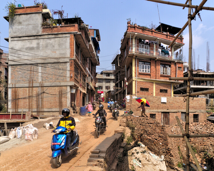 尼泊爾過去也曾發生過地震,對於當地房屋是一大考驗。(Photo by Šarūnas Burdulis on Flickr used under Creative Commons license)