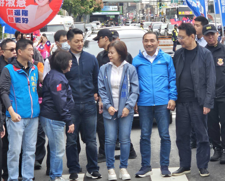 國民黨週日密集舉行造勢活動,在參選人游淑慧的競總成立大會上,正副總統參選人與台北市長都前來相挺。(Photo by 呂翔禾/台灣醒報)