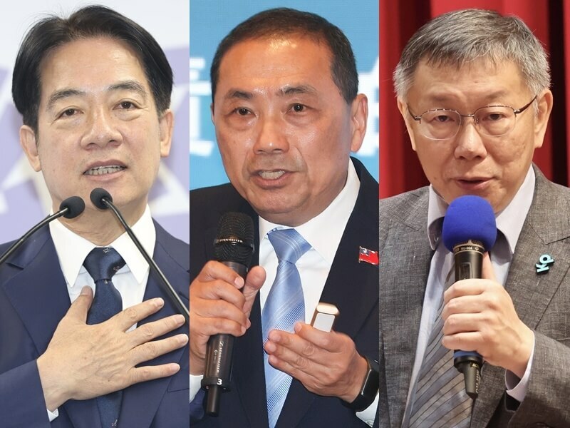 三黨總統候選人紛紛提出「最低工資」、「加薪抵稅」或「產業創新」等財經政見。(中央社)