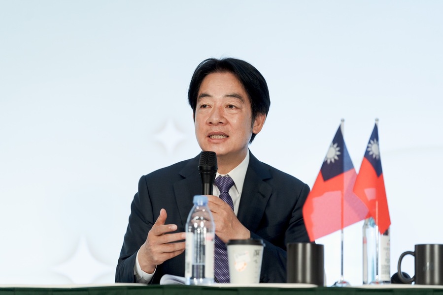 民進黨正副手賴清德與蕭美琴9日接受外媒提問,賴並喊話中國也要對話。(賴清德競總)