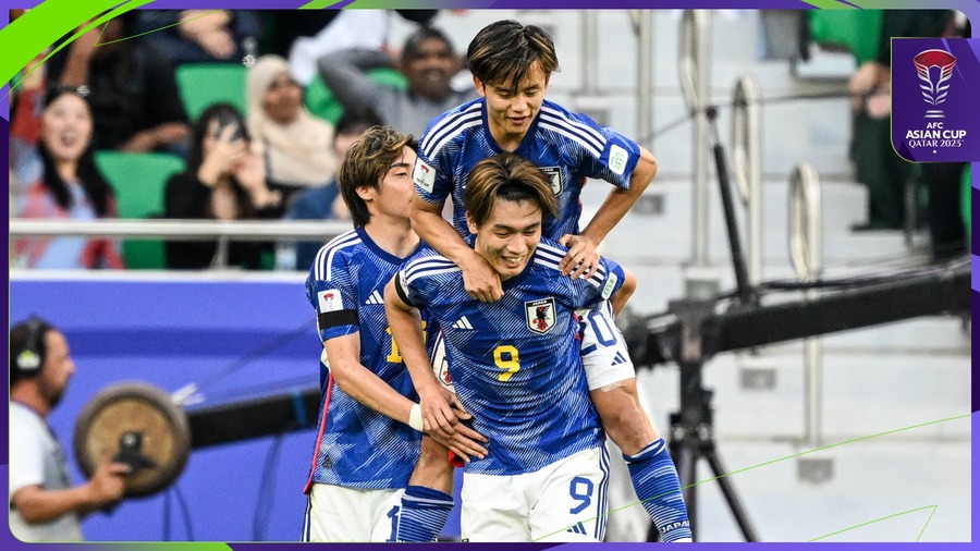 亞洲盃首週末,打出最精彩進球大戰的日本及越南之戰。(photo from AFC Asian Cup Facebook Officials)