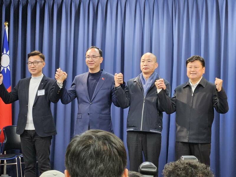 國民黨22日確定由韓國瑜與江啟臣出馬,競選立法院正副院長。(Photo by 呂翔禾/台灣醒報)
