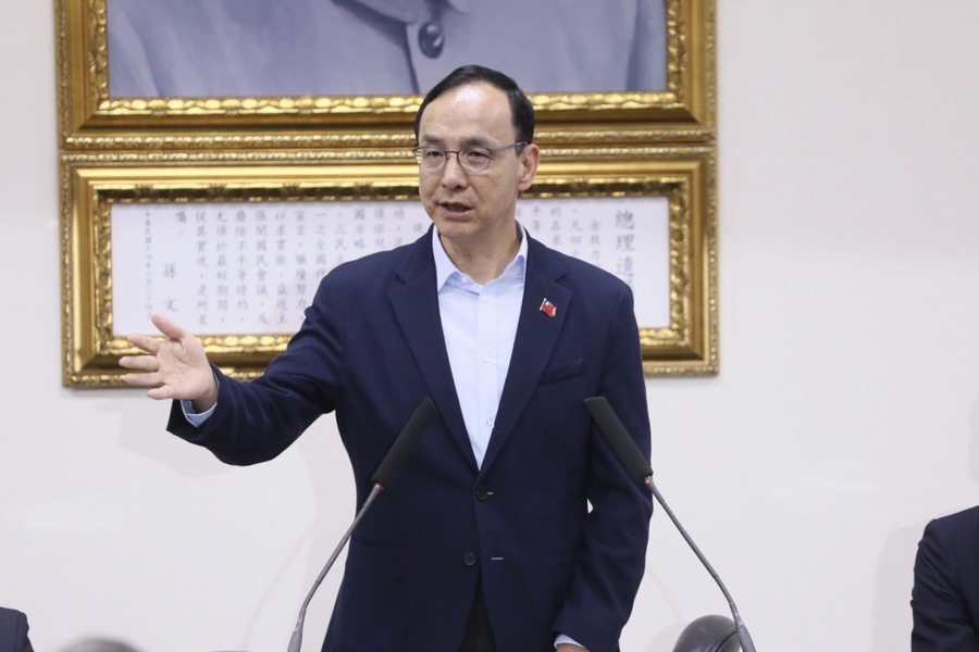 藍綠中常會上,黨主席都交代有關2月1日立法院長投票的事項。(國民黨提供)