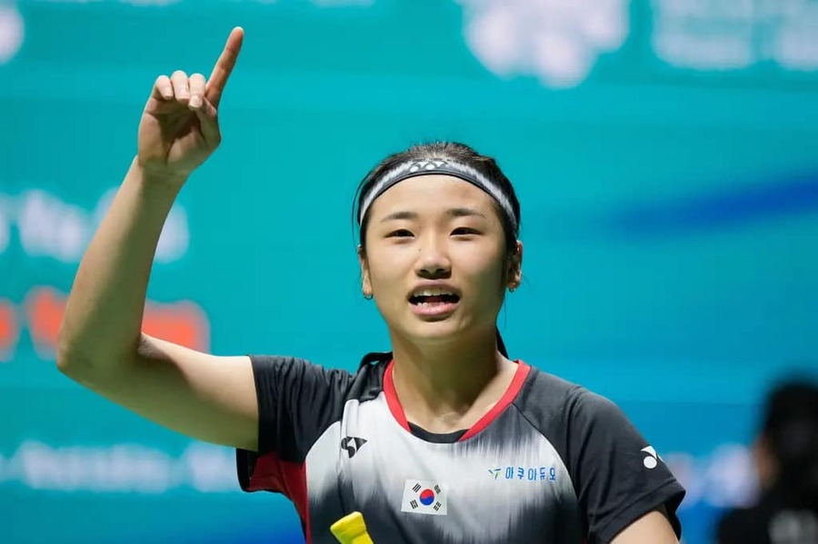 當前女羽球后、南韓一姊安洗瑩搶下奧運前哨戰頭籌,力拼終結南韓羽球女單奧運金牌荒。(photo from An Se Young Facebook Fanpage)