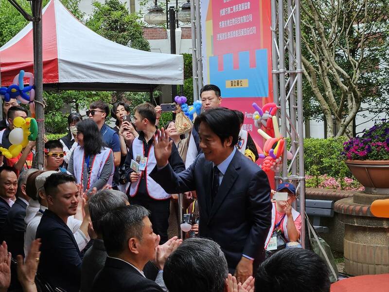 副總統賴清德24日出席總統府聯歡童樂會,總統府罕見出現人山人海的盛況。(Photo by 呂翔禾/台灣醒報)