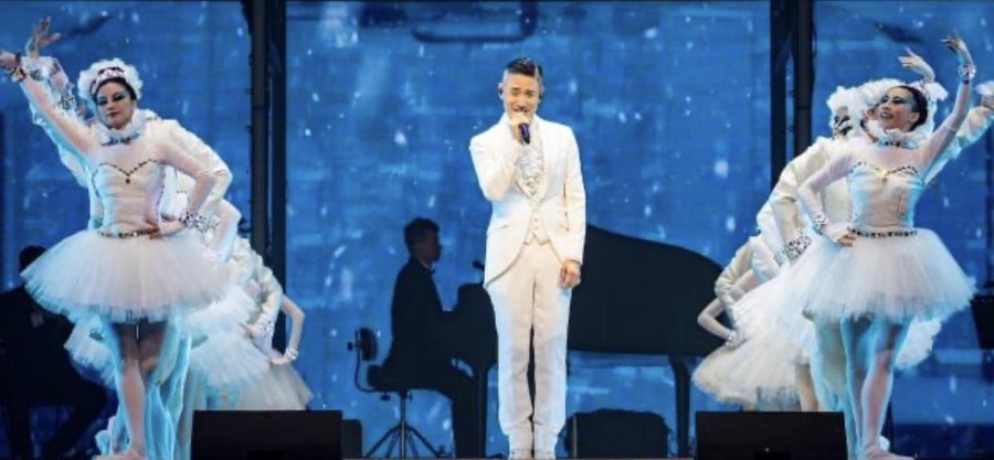 張學友歌神2小時左右的演出會,竟然可以唱到28首歌曲。(網路截圖)