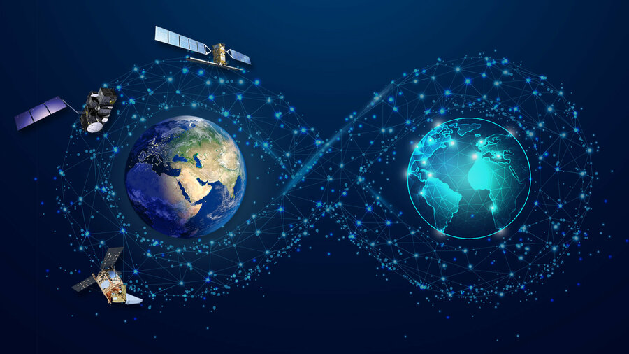歐盟委員會10日正式啟動新計畫Destination Earth(DestinE),研發出一種測試氣候變遷的情境模型,模擬自然現象和人類活動之間的相互作用。(Photo from European Space Agency)