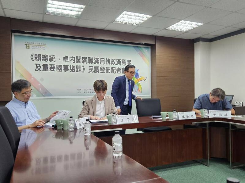 新台灣國策智庫20日公布最新民調,總統賴清德的滿意度高達56.8%。(Photo by 呂翔禾/台灣醒報)