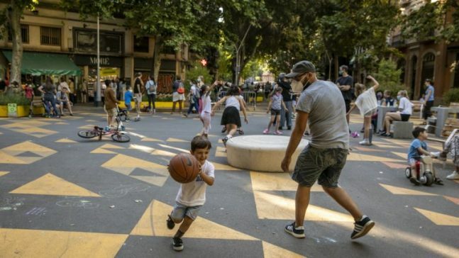 西班牙巴塞隆納的「超級街區」。(Photo on Ajuntament de Barcelona)