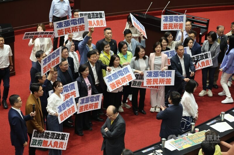 立法院9日召開黨團協商,討論「電業法第49條」修法等案,最終朝野並未達成共識。(中央社)