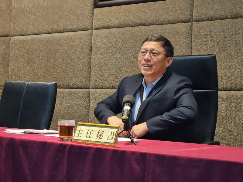 面對媒體追問NCC委員人事任命案,NCC主秘黃文哲僅表示,法律問題要問行政院。(Photo by 呂翔禾/台灣醒報)