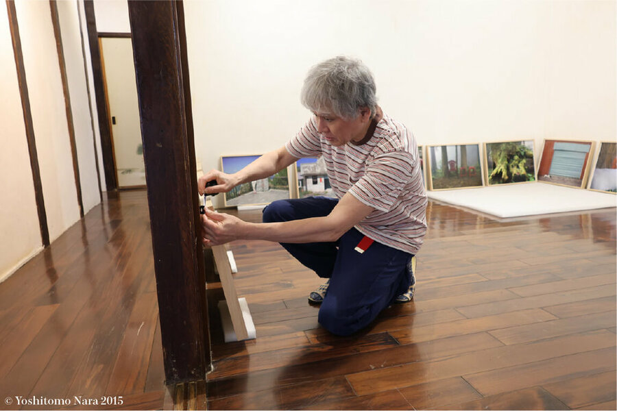 日本藝術家奈良美智今年親自參與澎湖的布展。(文總、奈良美智基金會提供)