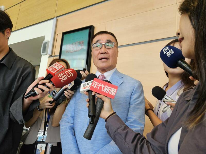 台北市副市長李四川8日聯訪時強調,京華城工程若貿然停工,恐涉及國賠問題。(Photo by 呂翔禾/台灣醒報)