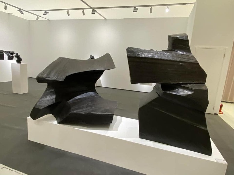 朱銘「太極系列」作品,依次排開,真是靈氣逼人。(作者提供、網路截圖)