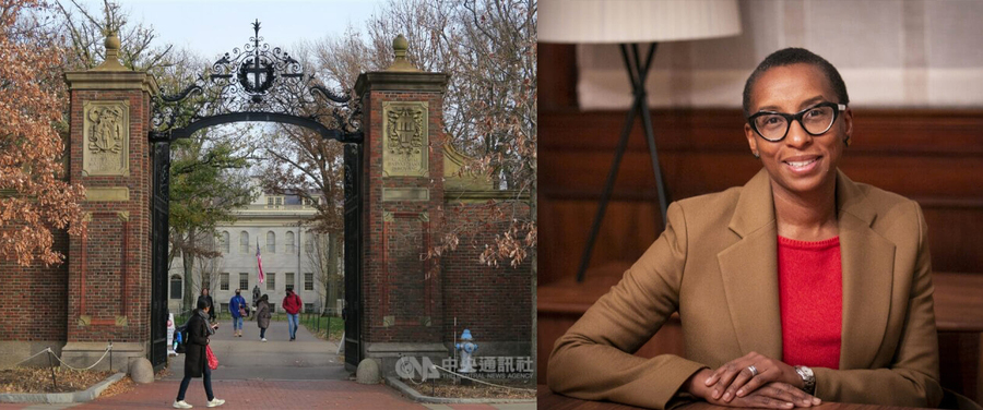 在美國,哈佛大學校長(右)因學術不端指控辭職的事件,暴露了學術界內部日益嚴重的問題,領導層的脆弱性和學術自由受到的威脅。(中央社)