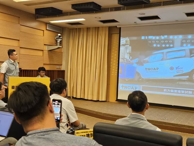 車輛安全審驗中心24日公布車輛安全評等結果。(Photo by 呂翔禾/台灣醒報)