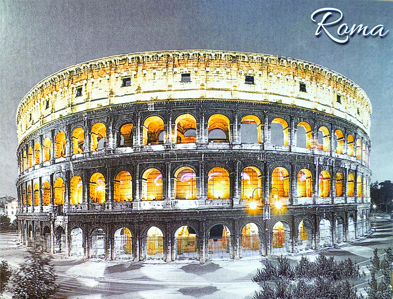 義大利很多名勝古蹟景點,如圓形劇場(Colosseum)。(作者提供)