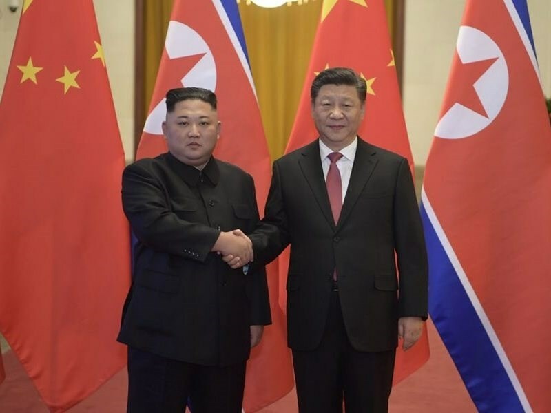 中朝建交75周年,但中國對於北韓與俄羅斯強化軍事連結仍保有戒心。(中央社)