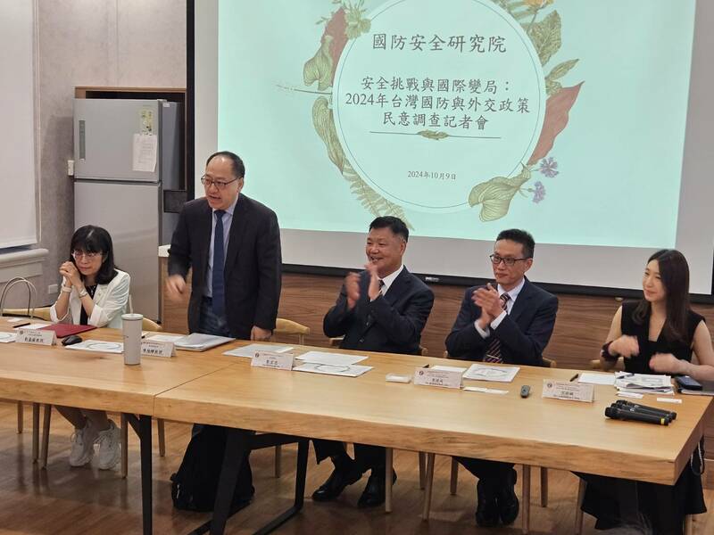 國防安全研究院9日發布國安民調指出,61%民眾認為共軍5年內不會攻擊台灣。(Photo by 呂翔禾/台灣醒報)