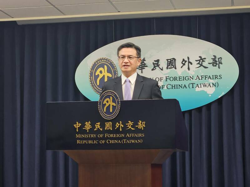 外交部發言人劉永健15日再次譴責中國軍演,並感謝國際社會對台的聲援。(Photo by 呂翔禾/台灣醒報)