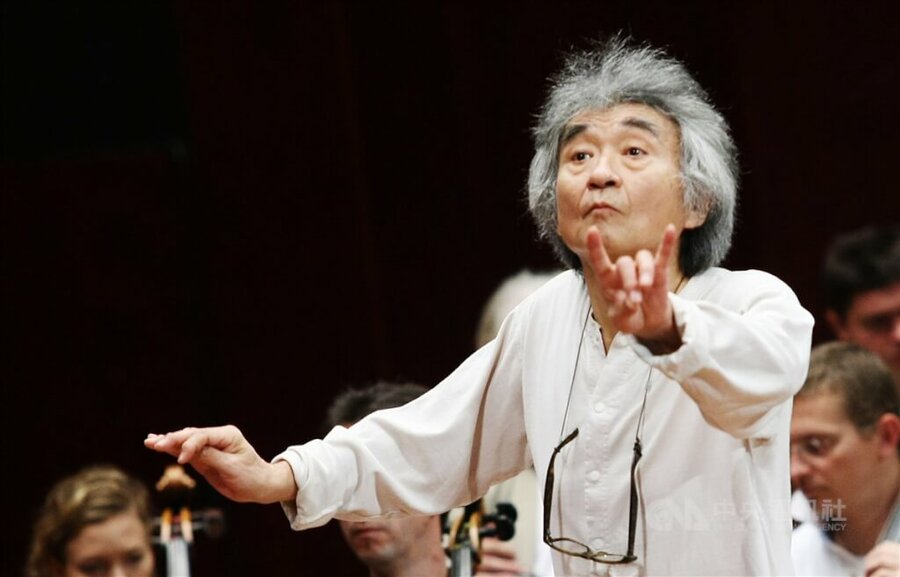 日本指揮家小澤征爾心臟衰竭逝世 享壽88歲。(中央社)