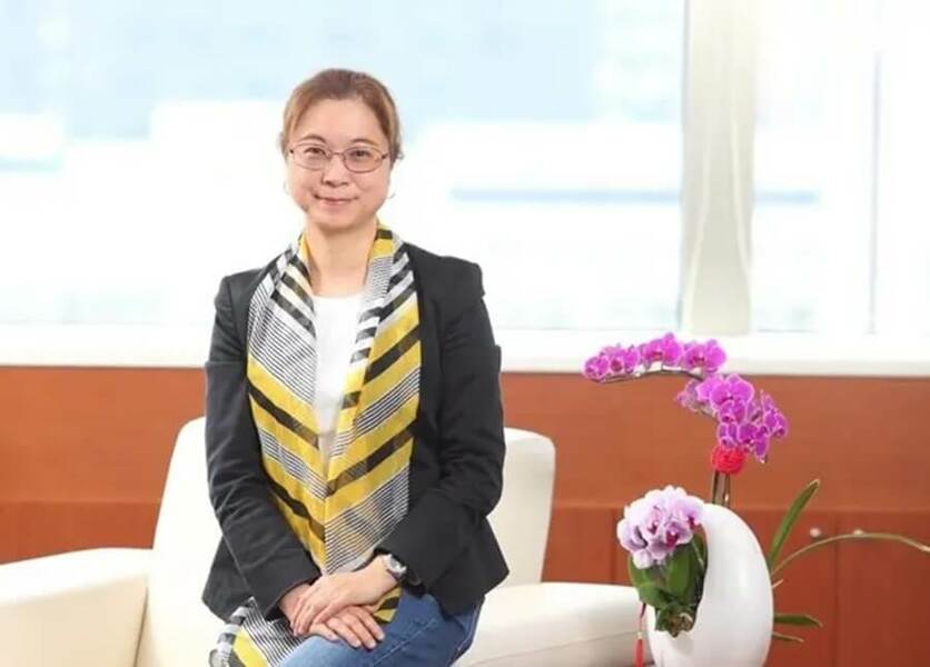 謝宜容為情緒控管不佳道歉 強調同仁身故與領導風格無關。(中央社)