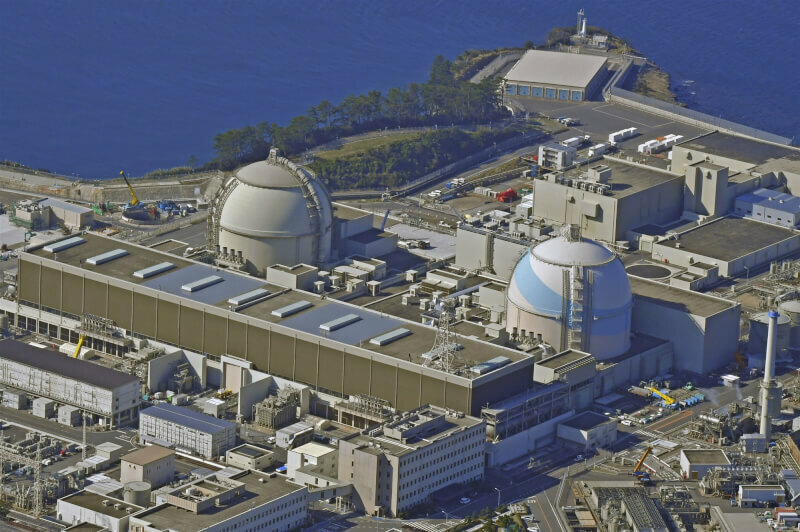 日本25日宣布2040年核能目標要達到20%,境內核電廠幾乎都要重啟。(中央社)