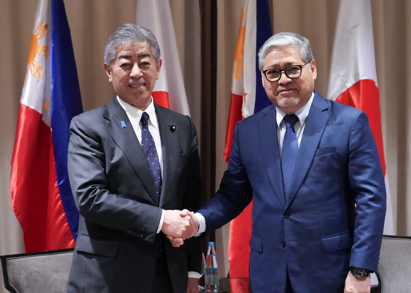 日本與菲律賓外交部長15日宣布,將一起在美國向川普說明亞洲防衛的重要性。(@MofaJapan_en via X)