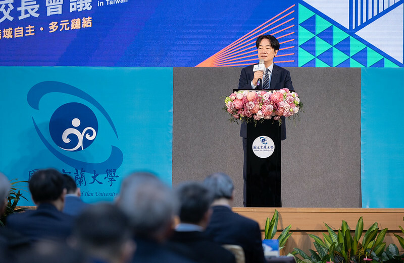 賴清德總統日前出席「114年全國大專校院校長會議」,呼籲大專校院在進行兩岸交流時必須具備風險意識,以共同保護國家核心關鍵技術和科研成果。(總統府提供)