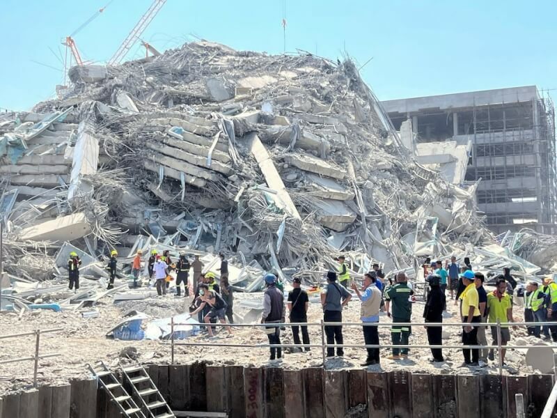 台灣地震科學中心2日表示,緬甸與台灣距離較遠,不會因為此次大地震就誘發台灣有大地震。(中央社示意圖)