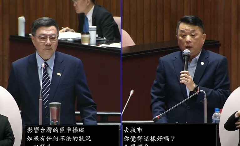 行政院長卓榮泰6日表示,若有不法操縱匯率的禿鷹,政府會嚴查、嚴辦。(直播截圖)