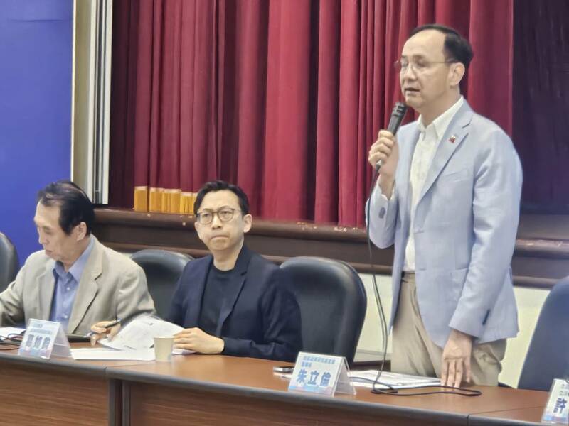 國民黨主席朱立倫19日宣布啟動計時,等賴總統召開朝野政黨領袖國是會商。(Photo by 呂翔禾/台灣醒報)