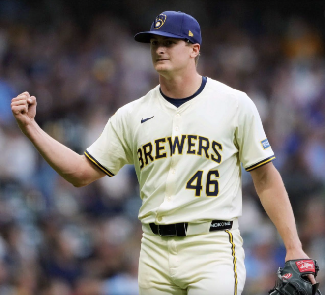 MLB釀酒人本季交易來的前大物投手普利斯特又強又好運,近13戰出賽球隊全勝。(photo from Milwaukee Brewers Official Facebook)