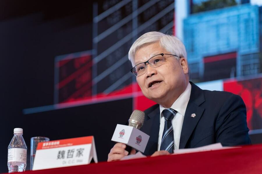 台積電董事長魏哲家,常對員工提醒一句話:「好好說話!」。(中央社)