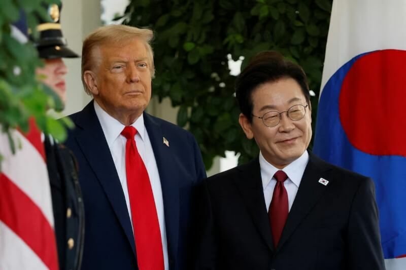 川普26日與李在明會面時,強調希望能與北韓領導人金正恩再見面。(中央社示意圖)