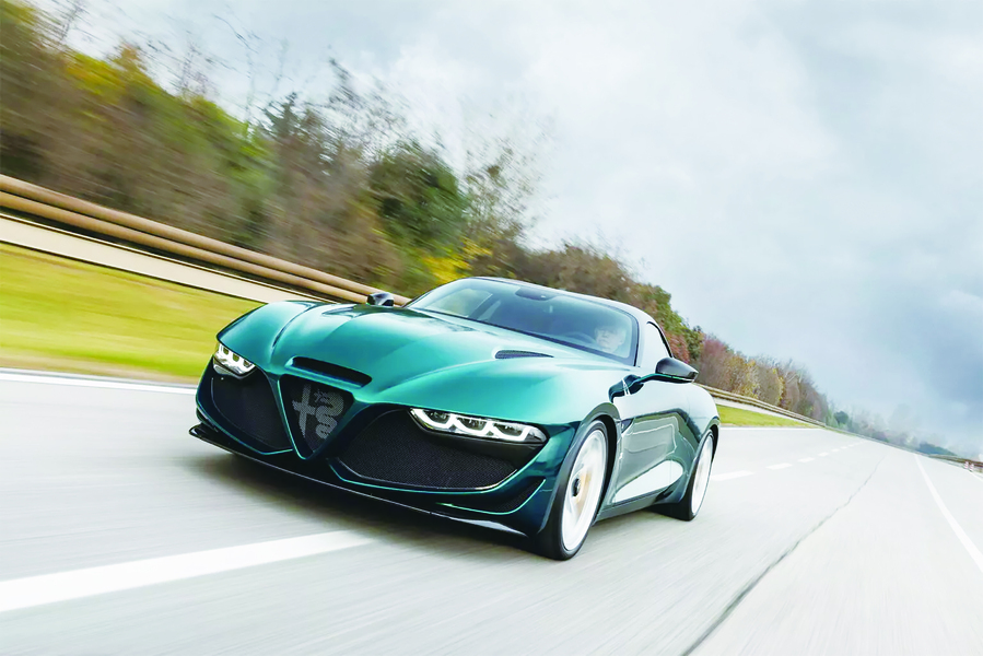 全新Alfa Romeo的 Giulia 向純電靠攏,Quadrifoglio 型有近 1,000 匹馬力。(網路截圖)